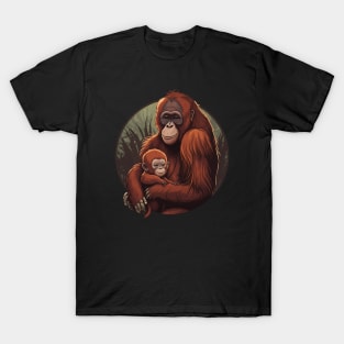 Orangutan Mum and Baby T-Shirt